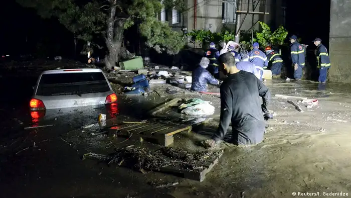 Georgien Überflutung in Tiflis