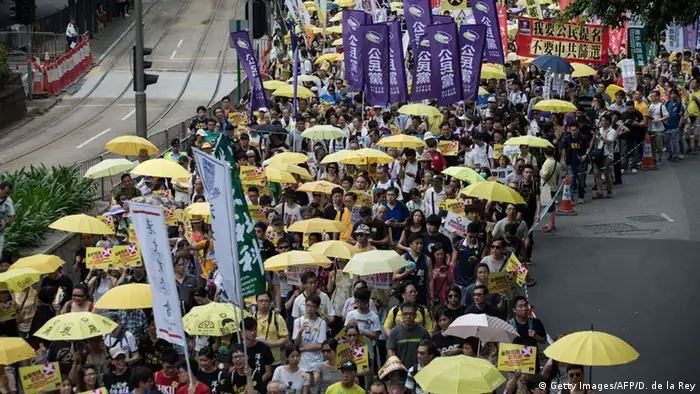 China Demonstration für Demokratie in Hongkong