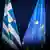 Прапори Греції та Євросоюзу