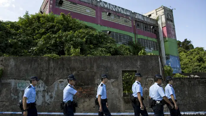 China Polizei findet Spengstoff in Hongkong