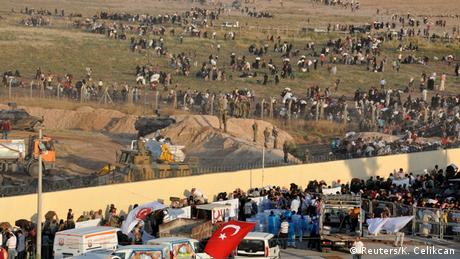 Flüchtlinge Grenzgebiet Türkei Syrien