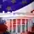 Themenbild: Eine Collage mit Weißem Haus mit der Flagge der USA
