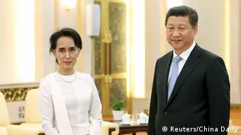 Xi Jinping und Aung San Suu Kyi