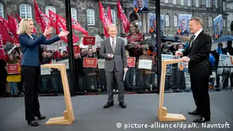 Dänemark Wahlen Helle Thorning-Schmidt und Lars Loekke Rasmussen