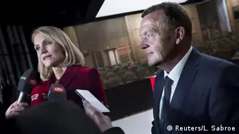 Dänemark Wahlen Helle Thorning-Schmidt und Lars Loekke Rasmussen
