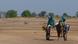 Farmers in a dusty field Farmers in a dusty field