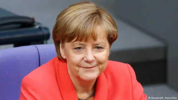 Deutschland Merkel Regierungserklärung