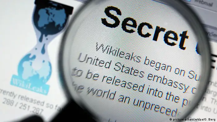 Symbolbild Wikileaks - Homepage