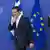 Alexis Tsipras e o presidente da Comissão Europeia, Jean Claude Juncker