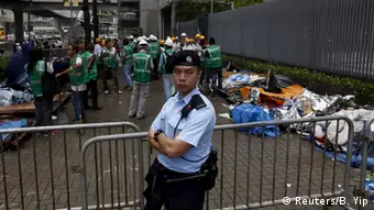 China Hongkong Räumung der Protestcamps