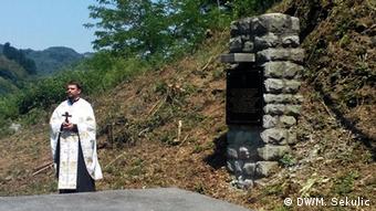 Bosnien Srebenica Denkmal und Grabmal für die gefallenen Partisanen