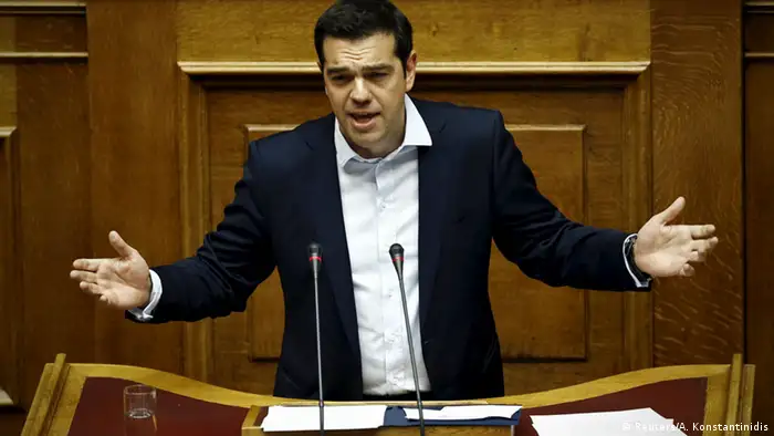 Griechenland Athen Parlament Debatte Referendum Tsipras