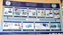 The Afghan Government has planned for the first time to issue Electronic National ID Cards for its citizens. Hussain Sirat, DW-Reporter in Kabul has taken the photos on 29.06.15 in Kabul, Afghanistan. Descriptions: Picture Nr. 4 shows a chart, which shows the procedure of issuing the new ID cards.