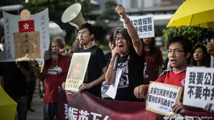 Hongkong Victoria Park Proteste Pro Demokratie Leung Kwok-hung