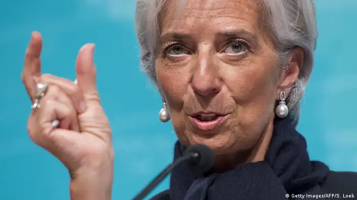 Griechenland Krise Christine Lagarde IWF Illustration