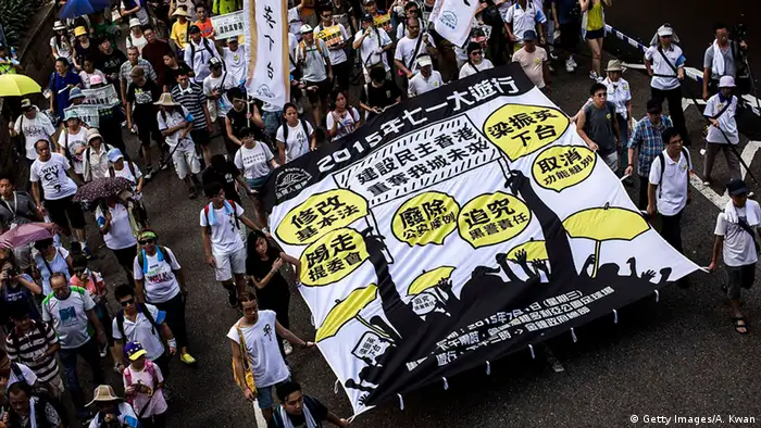 Hongkong Proteste Pro Demokratie