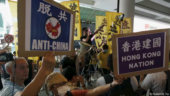 Hongkong Demo für Unabhängigkeit