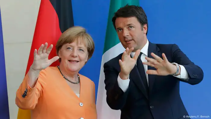 Berlin Treffen Merkel und Renzi