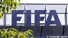 The logo of soccer's international governing body FIFA is seen on its headquarters in Zurich, Switzerland, in this May 27, 2015 file photo. FIFA will hold an extraordinary executive committee meeting in July to discuss dates for the presidential election which will choose a replacement for Sepp Blatter, soccer's governing body said on Wednesday June 10, 2015. REUTERS/Ruben Sprich/Files
