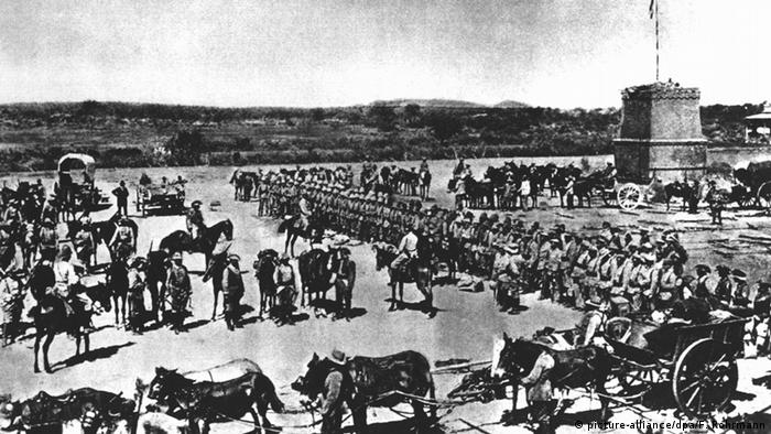 Deutsche Soldaten in Namibia 1904
