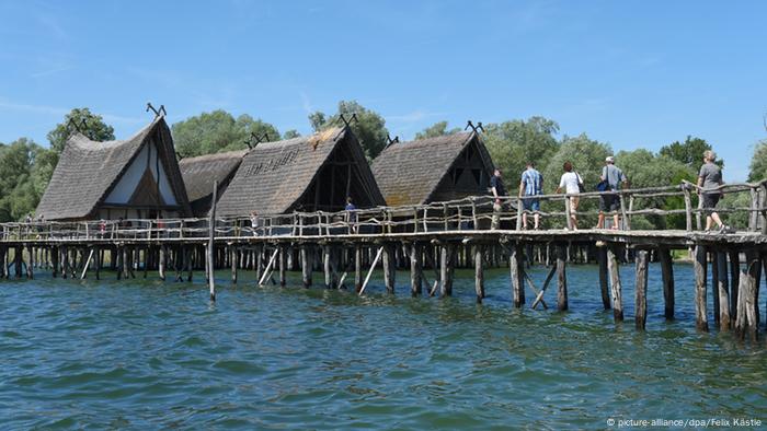 The stilt houses in Unteruhldingen on Lake Constance