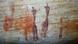 Pinturas rupestres dos San no Sevilla Rock Art Trail em Cederberge na província de Western Cape na África do Sul Pinturas rupestres dos San no Sevilla Rock Art Trail em Cederberge na província de Western Cape na África do Sul
