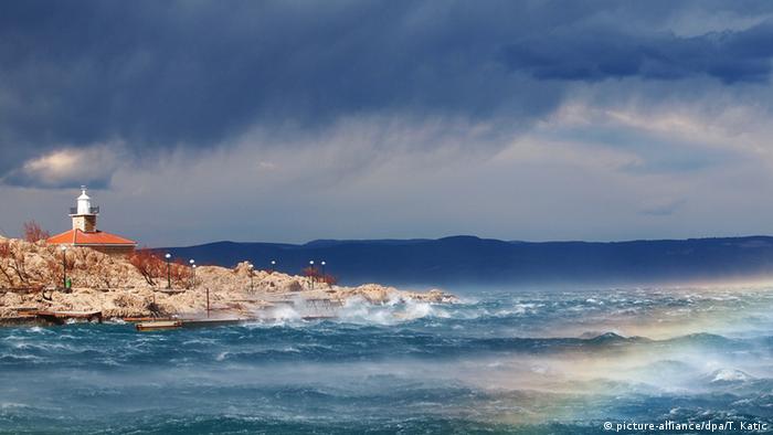 Stormy weather at the seaside 