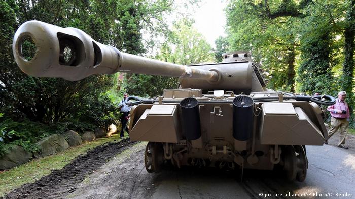 The World War II-era Panther tank seized from a residential property in Germany in 2015