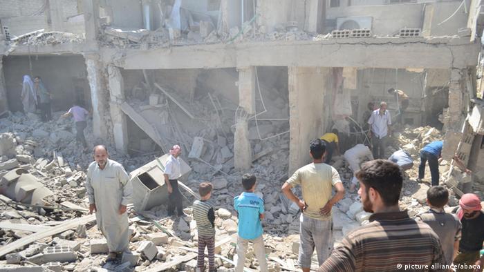 Luftangriffe auf Zabadani Syrien ARCHIV