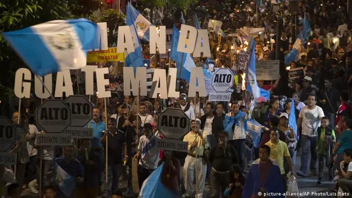 Guatemala Proteste Demo Otto Perez Molina Korruption