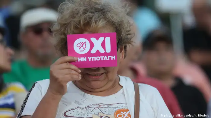 Griechenland Referendum Freude in Athen OXI