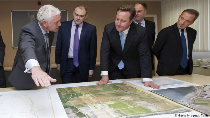 England - Inspektion Bauplan Atomkraftwerk Hinkley Point C mit David Cameron