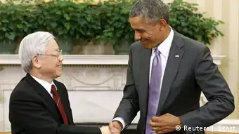 USA, Nguyen Phu Trong und Barack Obama