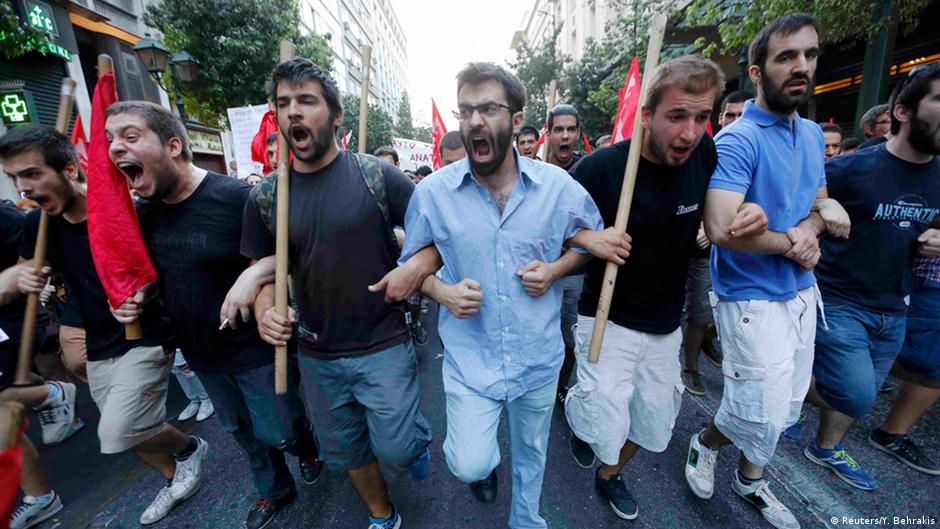 Miles de manifestantes contra la austeridad en Atenas