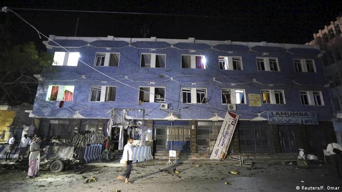 Hotel in Mogadischu nach Anschlag (Foto: Reuters)