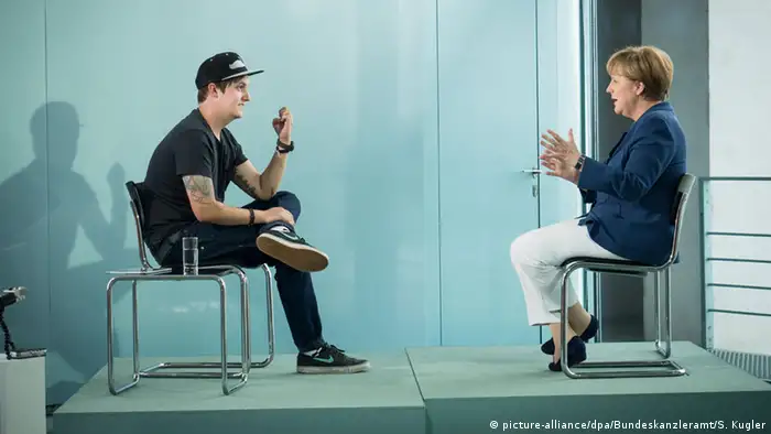 YouTube-Star LeFloid interviewt Bundeskanzlerin Merkel