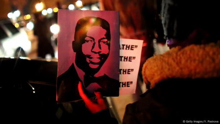USA Foto von Eric Garner bei einer Demonstration