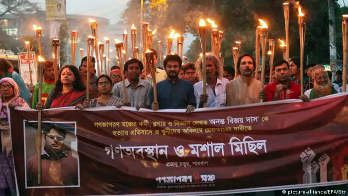 Protest Bangladesch Blogger Dhaka Ananta Bijoy Das