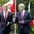 Прем’єр-міністри України та Канади Арсеній Яценюк і Стівен Гарпер під час зустрічі 14 липня