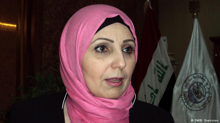 Bagdads Bürgermeisterin Thikra Alwasch - Foto: Birgit Svensson/DW