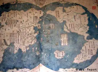 这就是号称比哥伦布早70年发现美洲的郑和地图