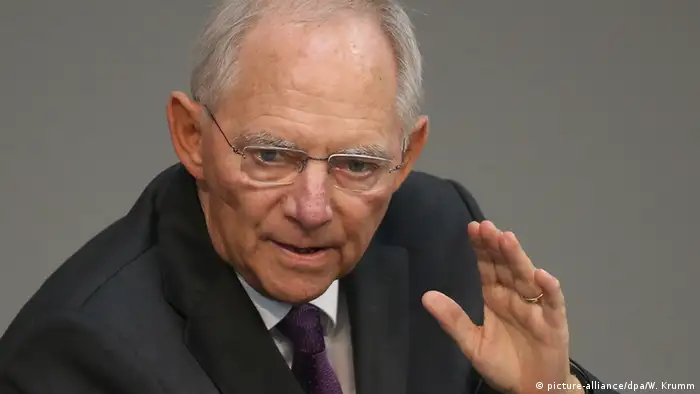 Deutschland Bundestag Sondersitzung Griechenland Wolfgang Schäuble