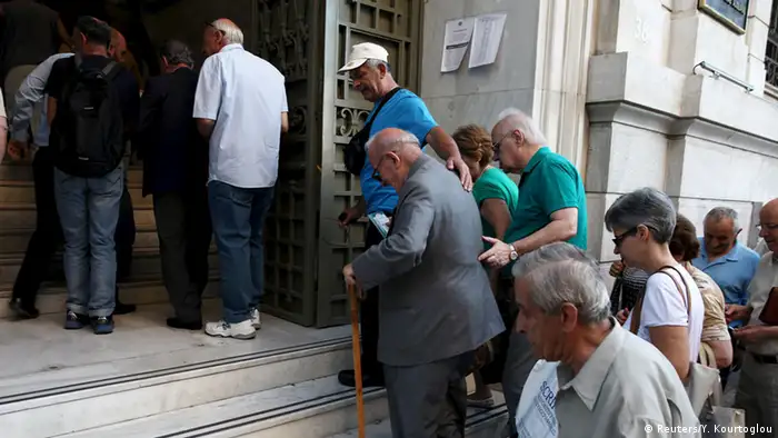 Griechenland Öffnung der Banken in Athen
