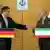 زیگمار گابریل، معاون صدراعظم آلمان، و بیژن نامدار زنگنه، وزیر نفت جمهوری اسلامی