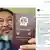 Screenshot Instagram Ai Weiwei with passport