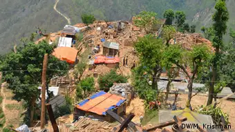 Nepal Kavre Erdbeben Dorf Zerstörung