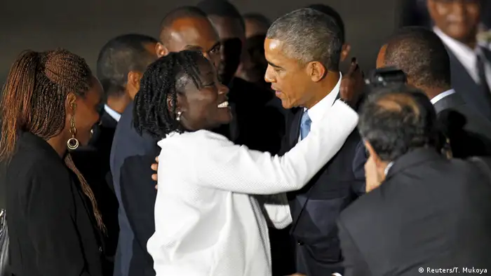 Barack Obama in Kenia mit Halbschwester Auma Obama
