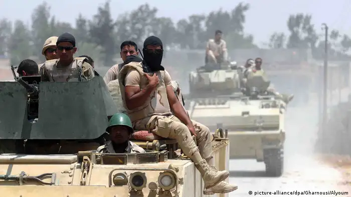 Ägypten Sinai Sicherheit Polizei Terror (picture-alliance/dpa/Gharnousi/Alyoum)
