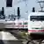 Deutschland Deutsche Bahn ein ICE fährt über eine Weiche