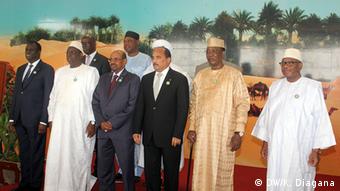 Des dirigeants africains lors d’un sommet sur la Grande muraille verte à Nouakchott, en Mauritanie
